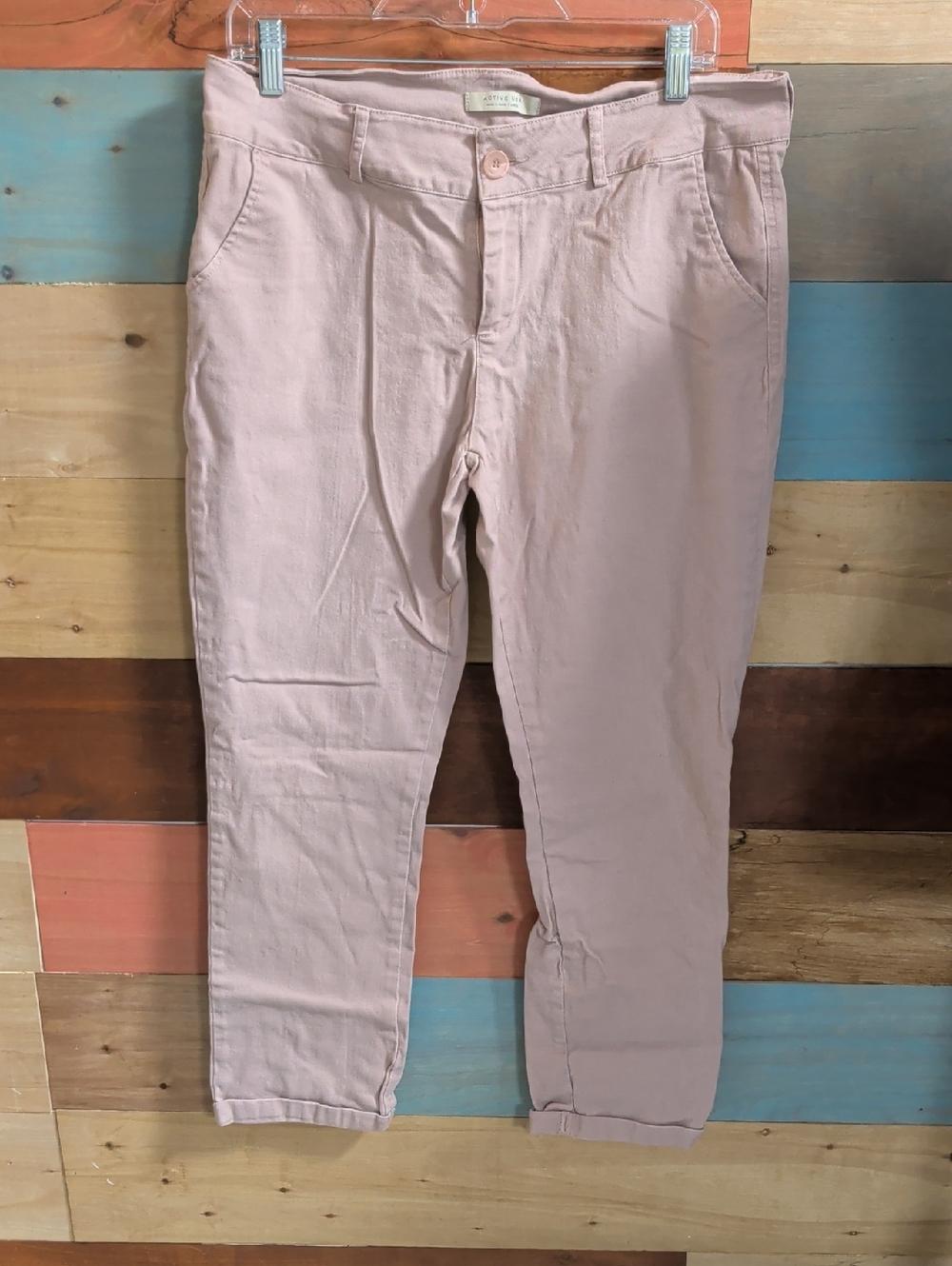 Active USA Straight Leg Pants in Dusty Pink